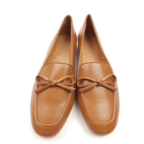 J. Crew Factory Bow Tan Loafers Size 10 Classic Style Office Academia Classic - Picture 5 of 9